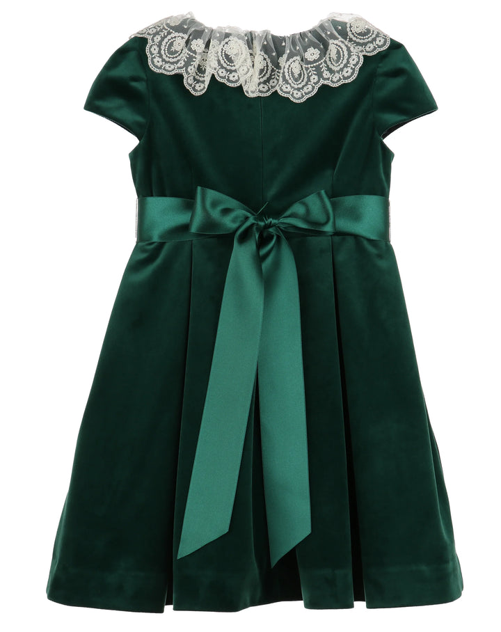 Deluxe Velvet Float Dress, Green