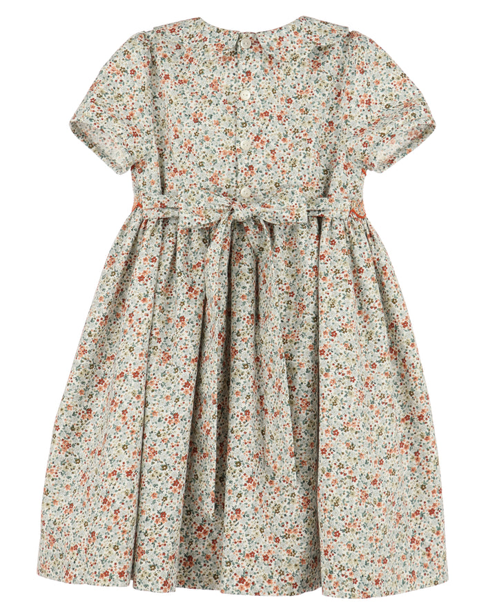 Autumn Glow Smock Dress- Green