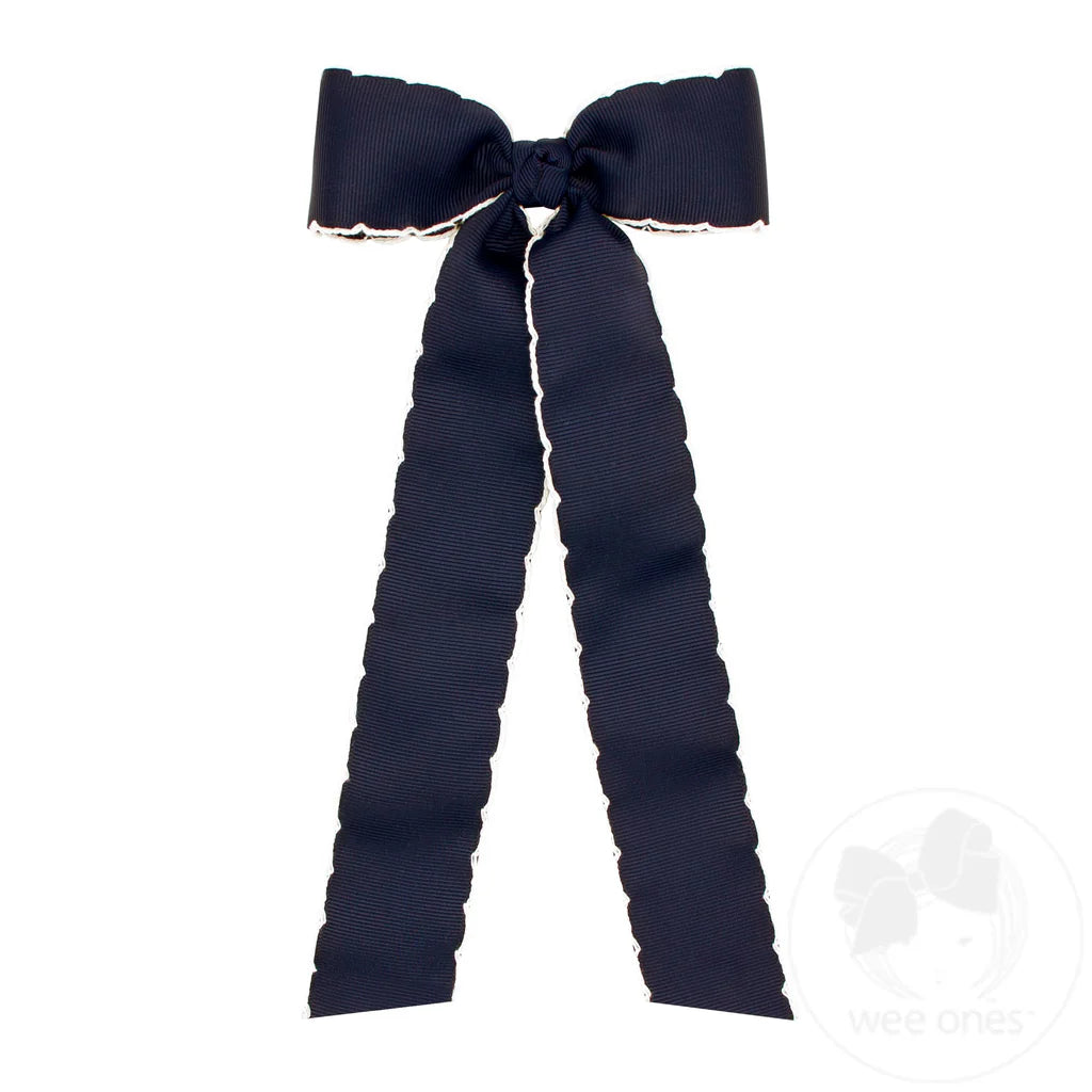 Medium Moonstitch Tails Hairbow- MULT colors