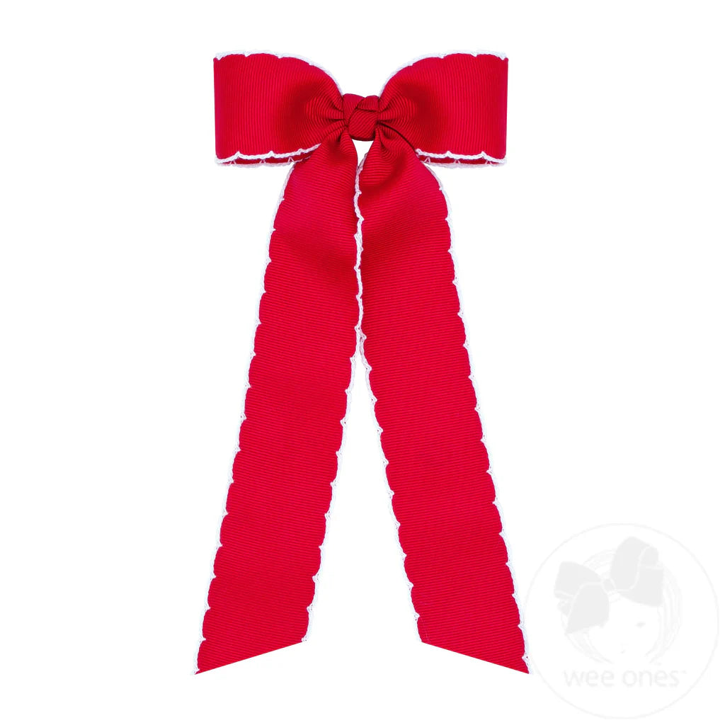 Medium Moonstitch Tails Hairbow- MULT colors