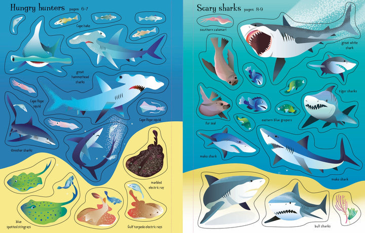 First Sticker Book Sharks and Rays