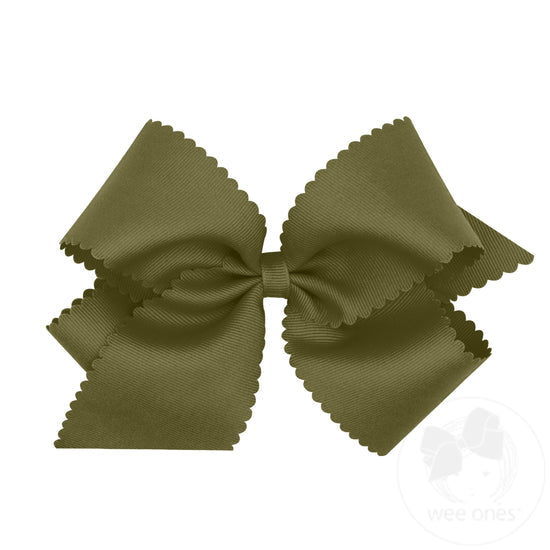 Wee Ones bow- king scallop bow MULT COLORS