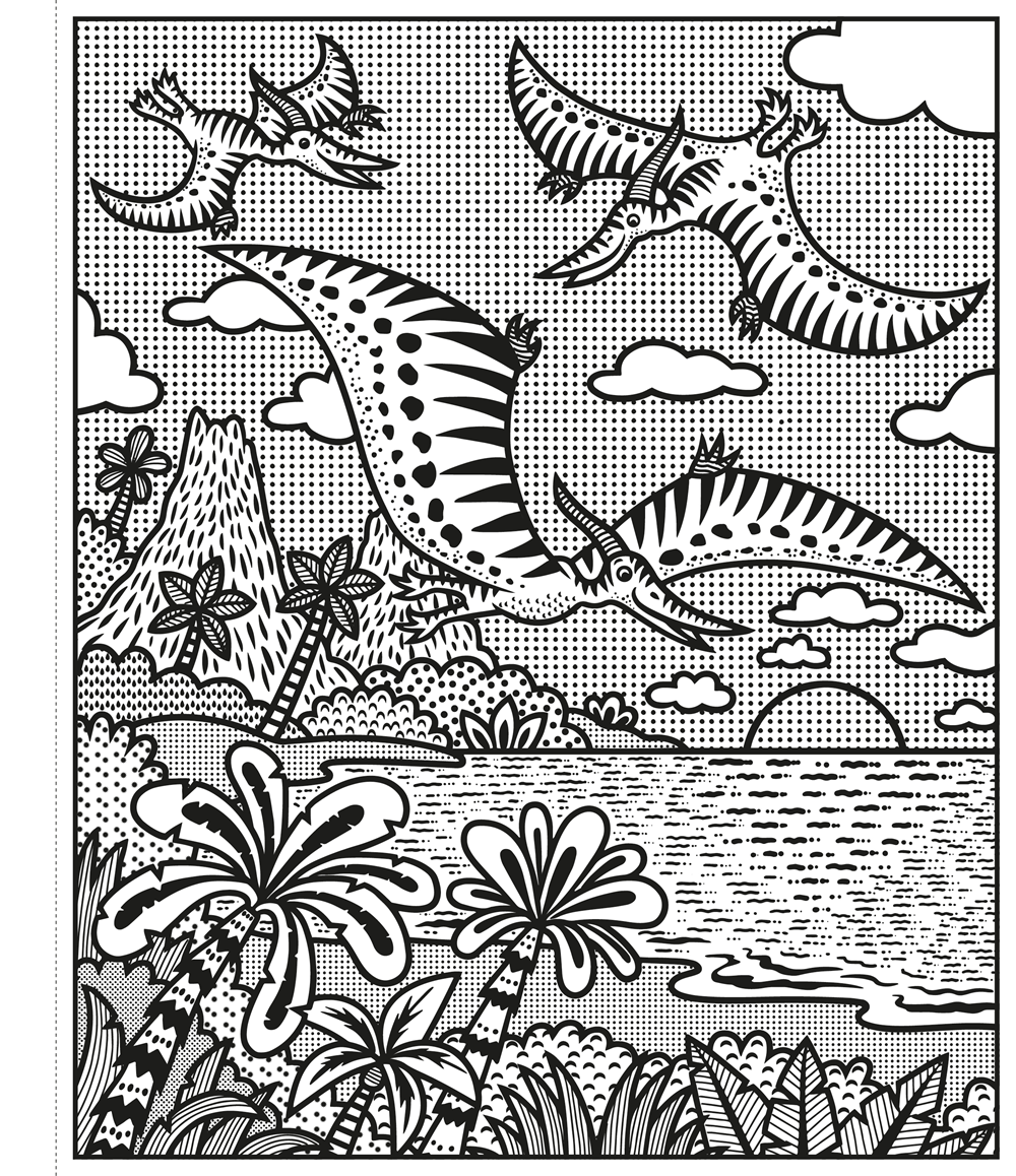 Dinosaurs Magic Painting Book : Usborne
