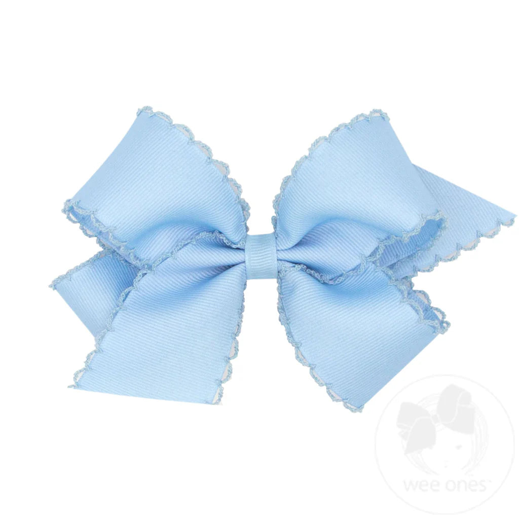 Wee Ones Moonstitch bow-  MULT COLORS