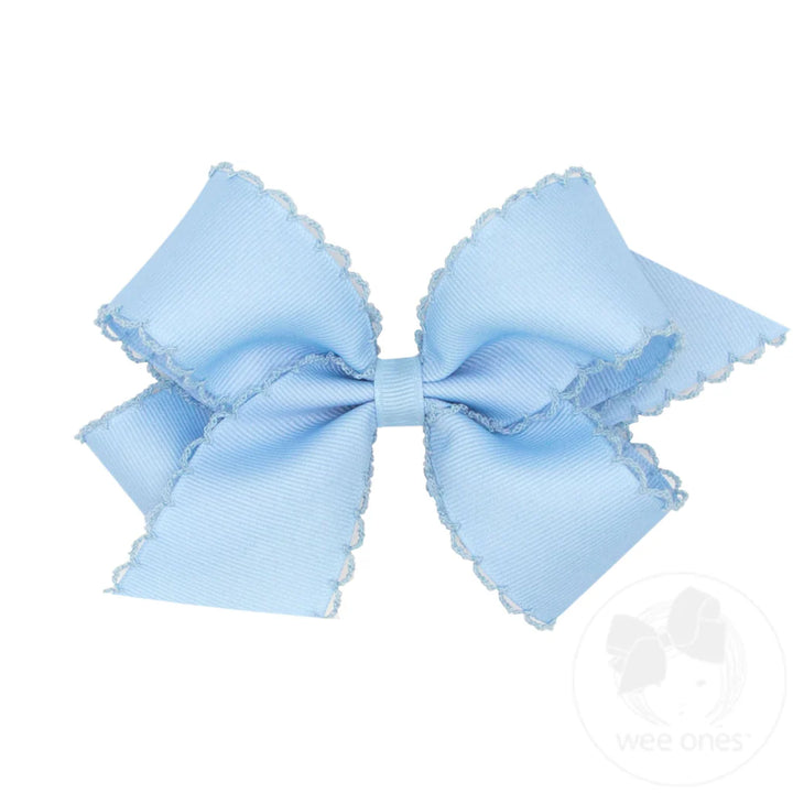 Wee Ones Moonstitch bow-  MULT COLORS