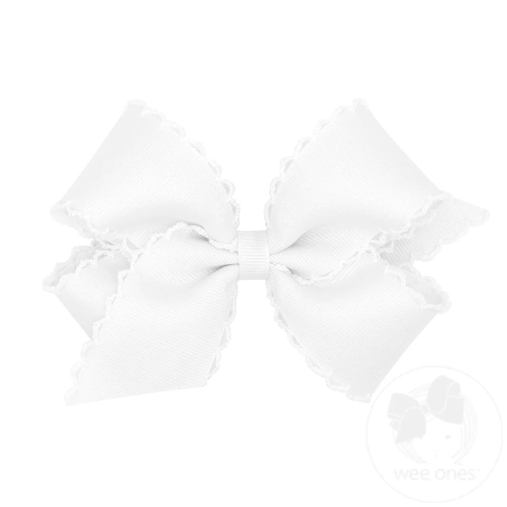 Wee Ones Moonstitch bow-  MULT COLORS