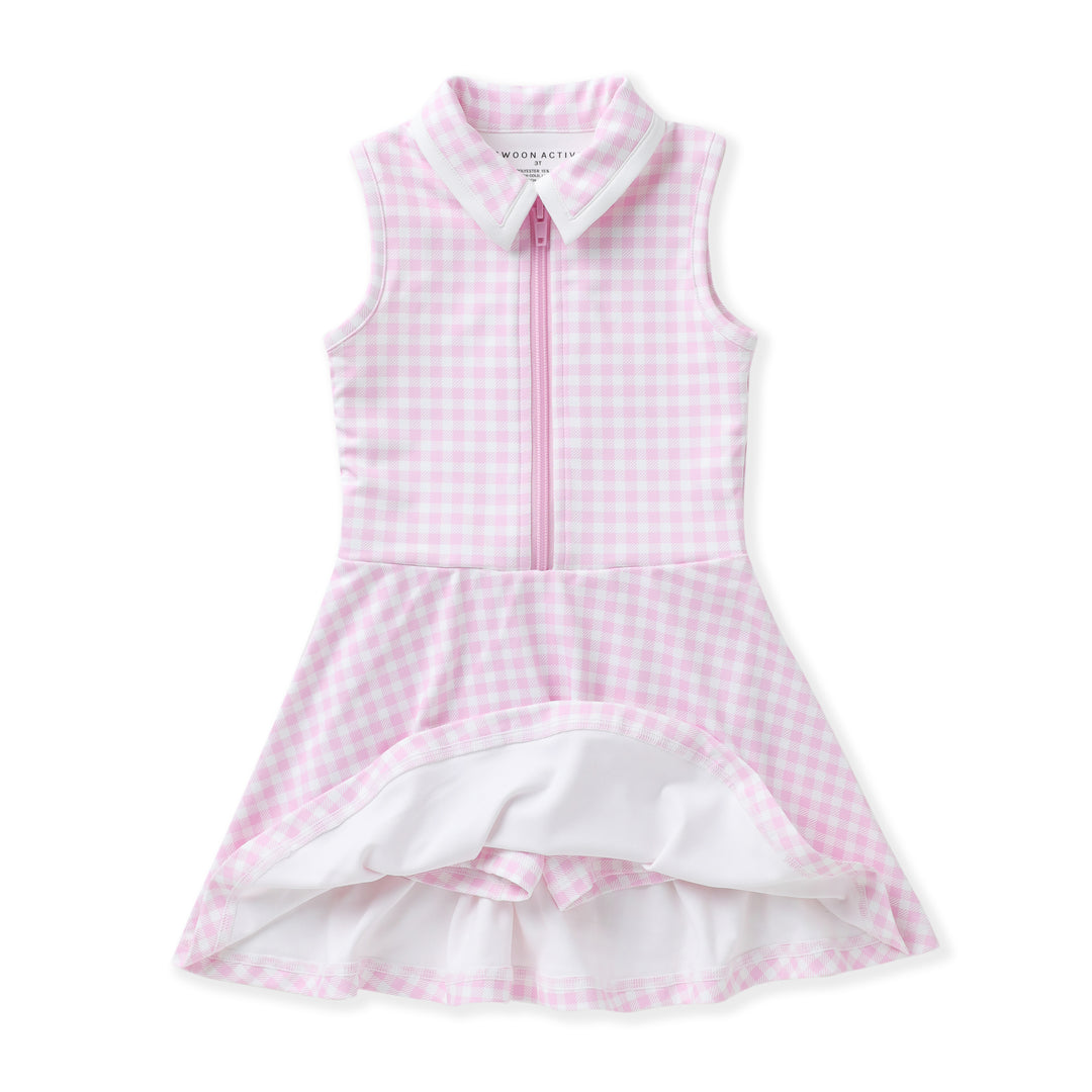Pink Gingham Tennis Dress