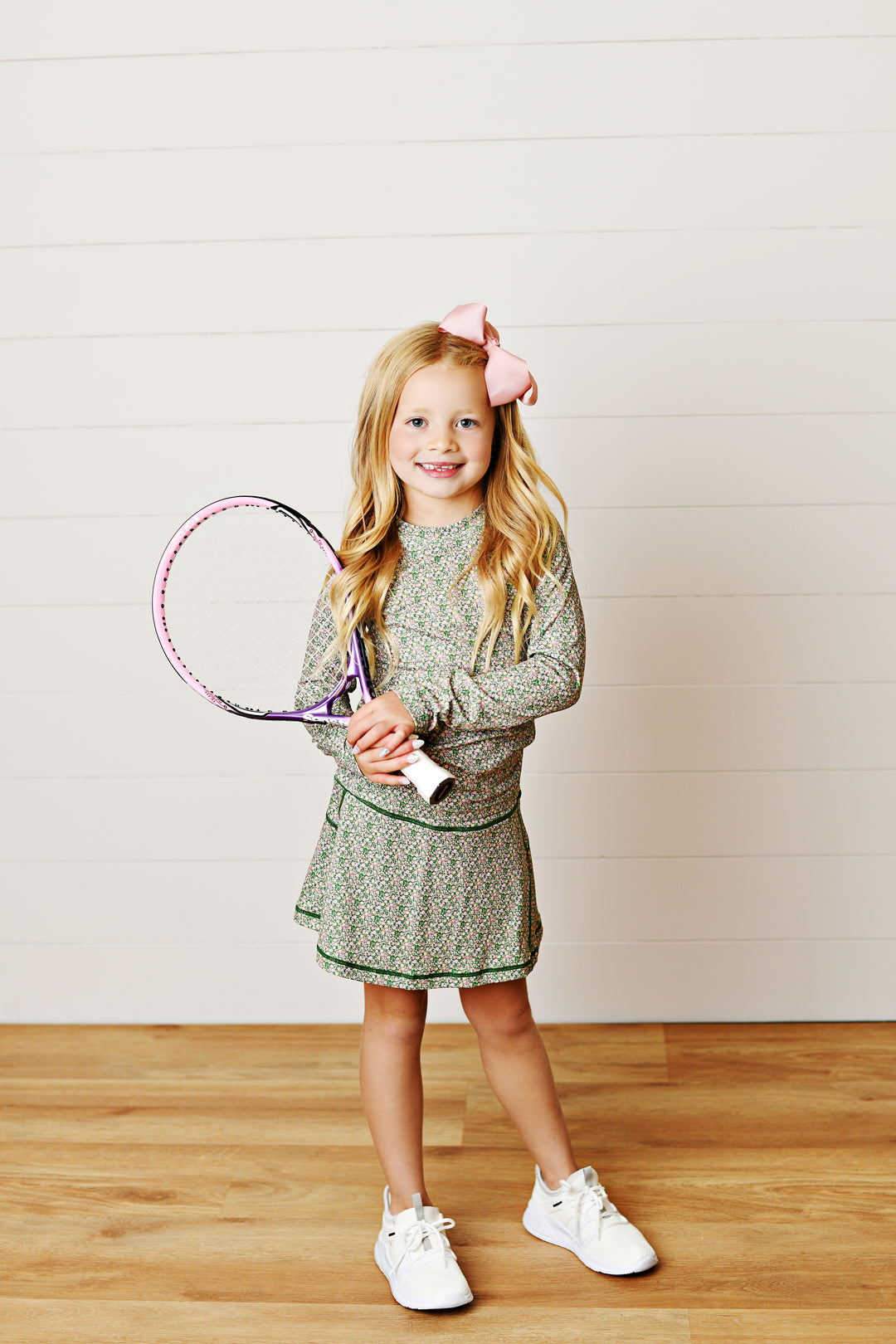 Olive Ditsy Floral Top