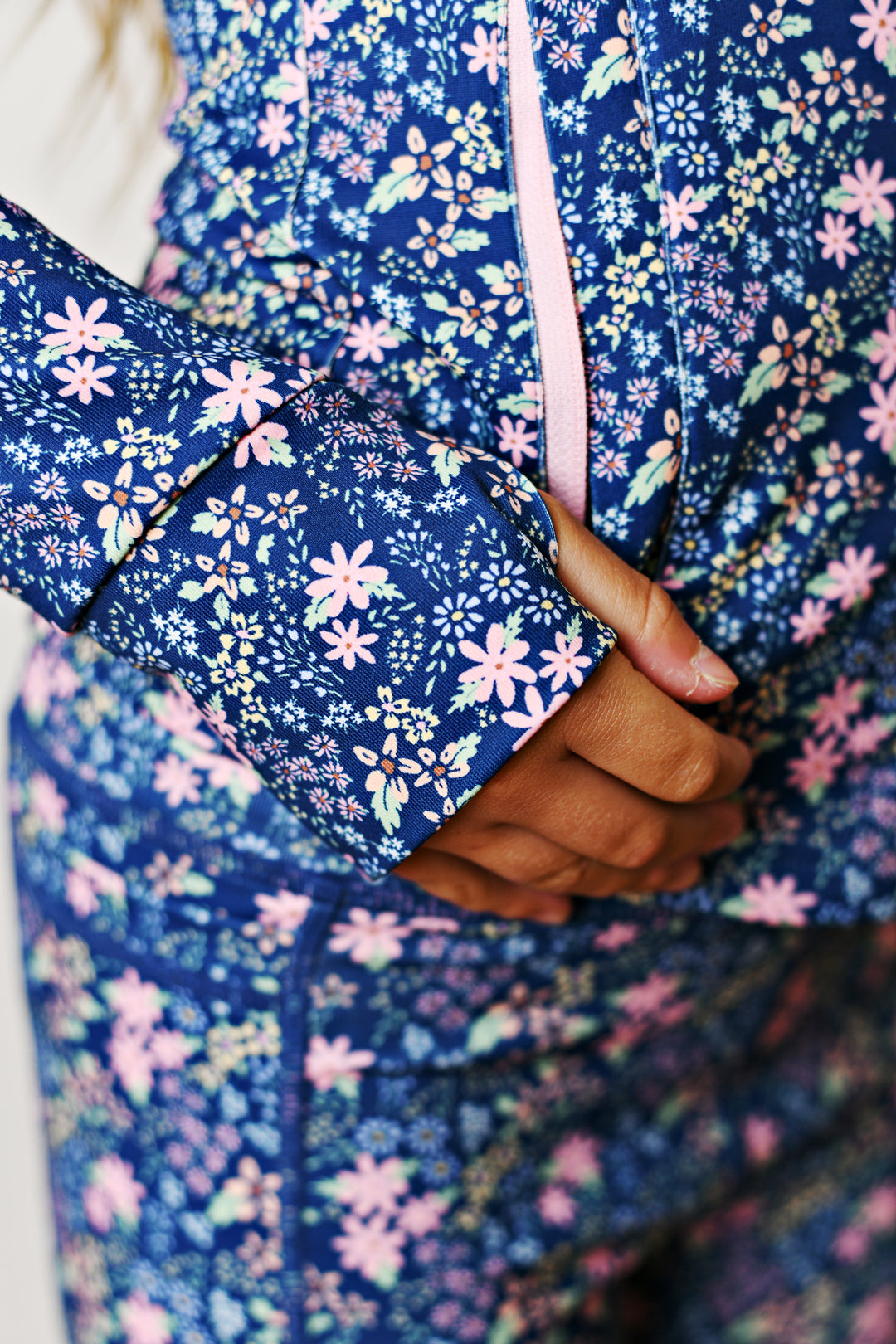 Navy Ditsy Floral Leggings