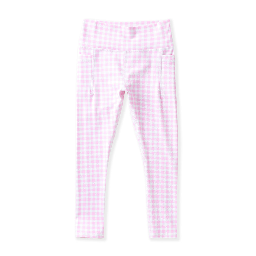 Pink Gingham Leggings