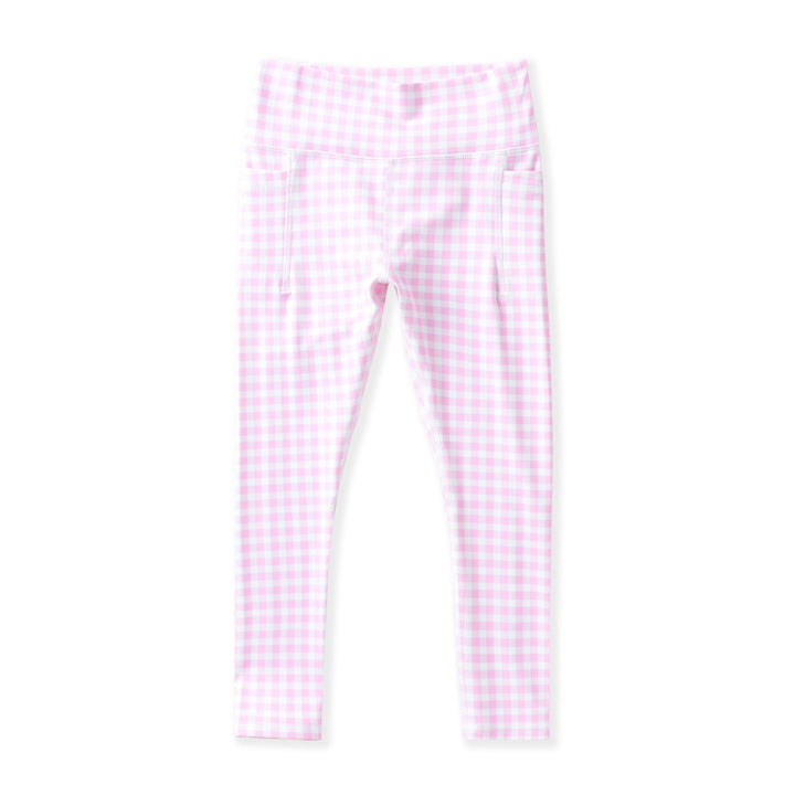 Pink Gingham Leggings