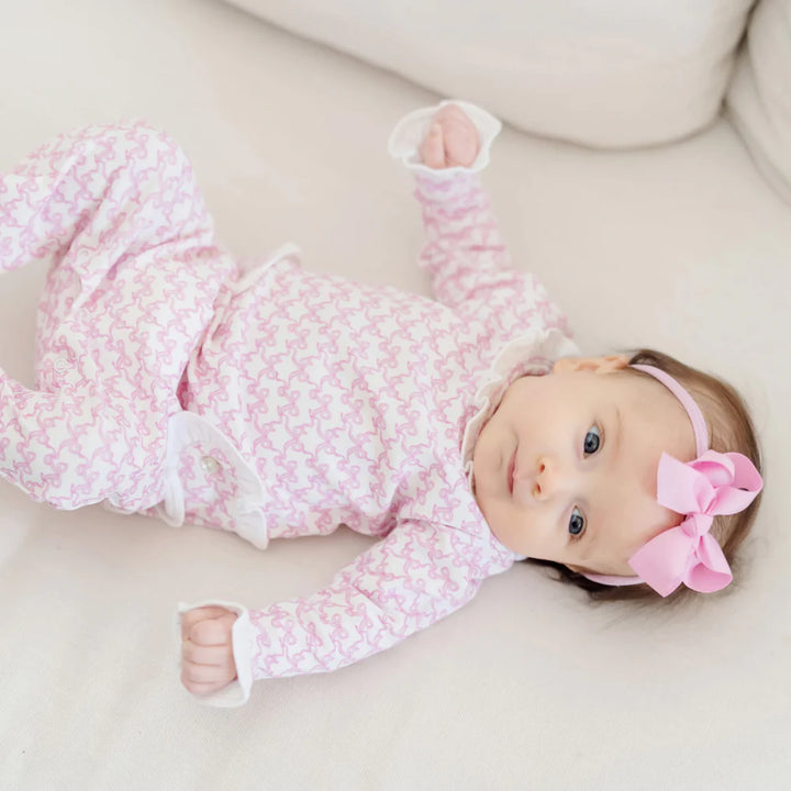 Lucy Romper- Pretty Pink Bows