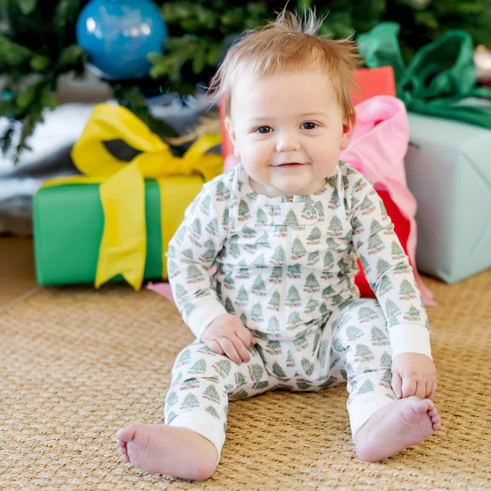 Parker Zipper Pajamas- Under the Christmas Tree