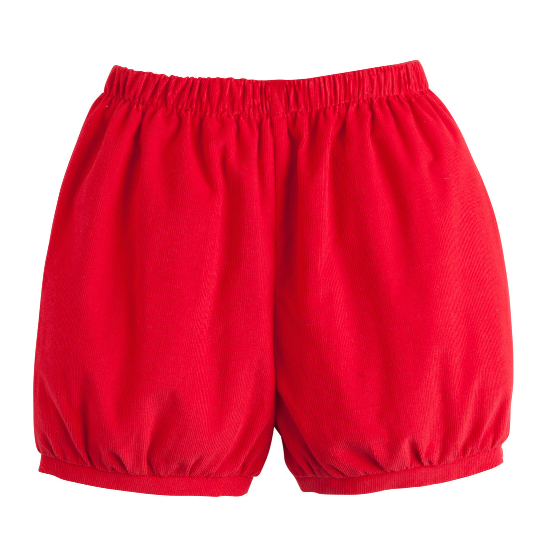 Banded Shorts- Red Corduroy