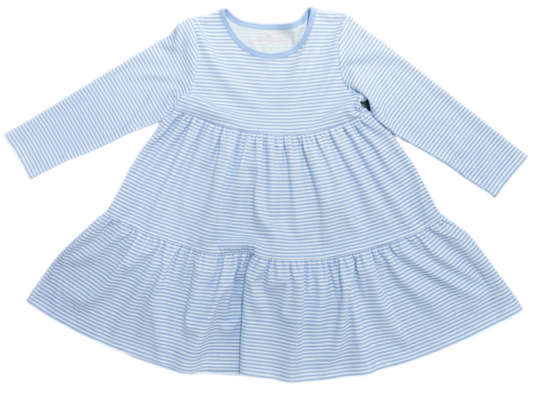 Brynn Knit Dress- Light Blue Stripe 3 Brynn Knit Dress- Light Blue Stripe 3