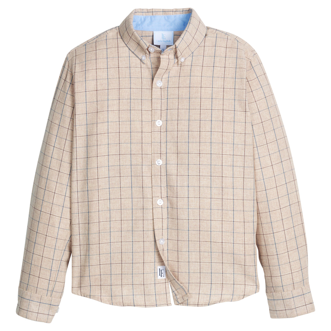 Button Down Shirt- Durham Windowpane