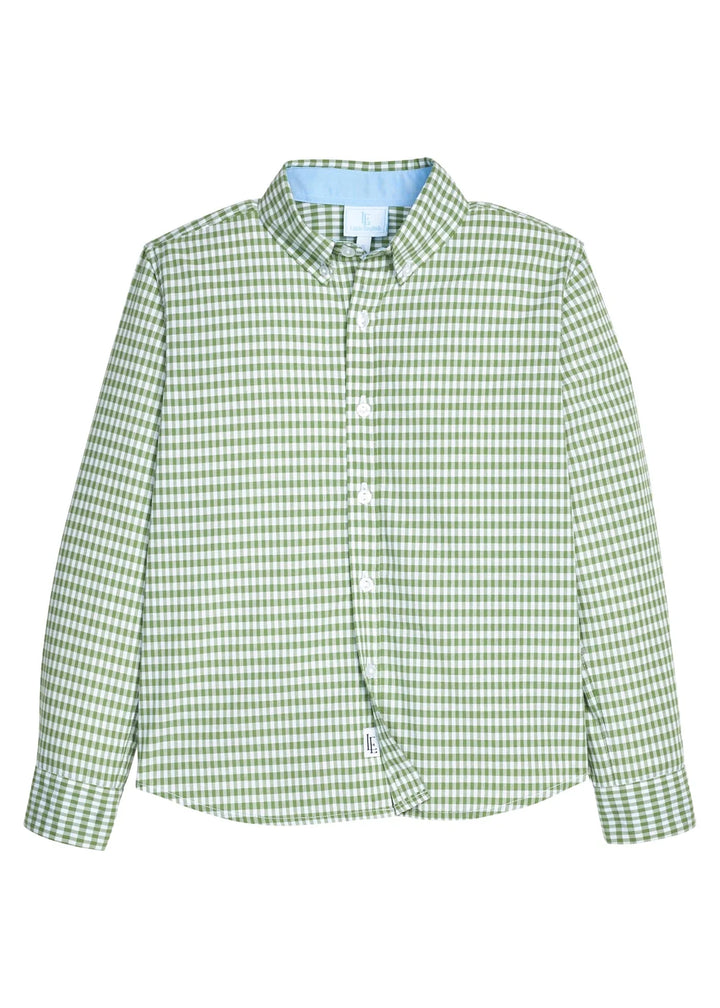 Button Down Shirt- Watercress Gingham