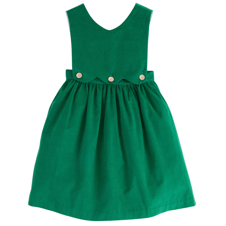 Button Panel Jumper- Evergreen Cord