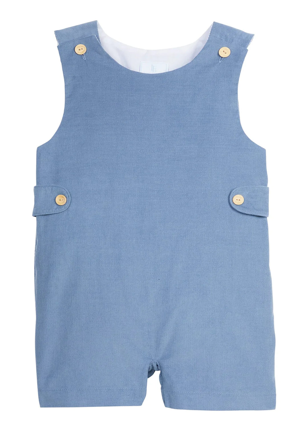 Button Tab John John- Stormy Blue