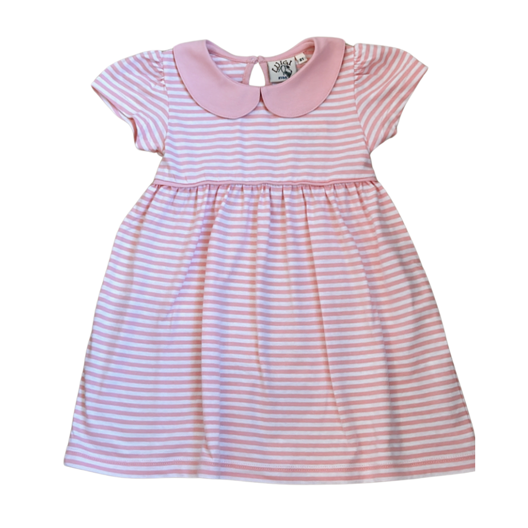 Knit Dress- Pink Stripe