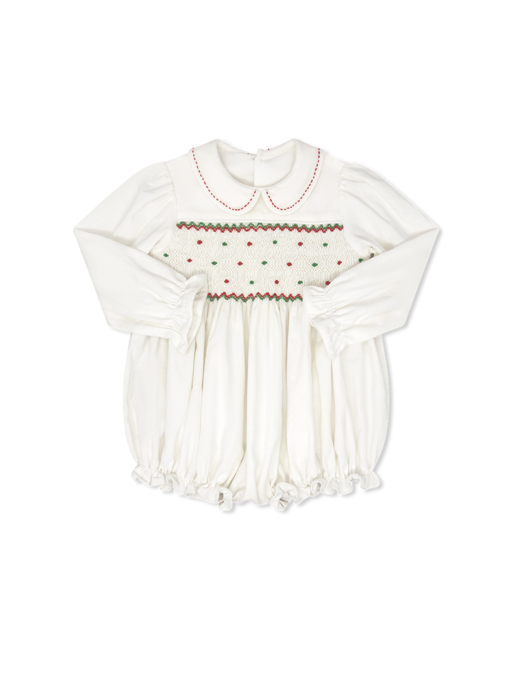 Clara Bubble- Dreamy White Cord, Garland Green