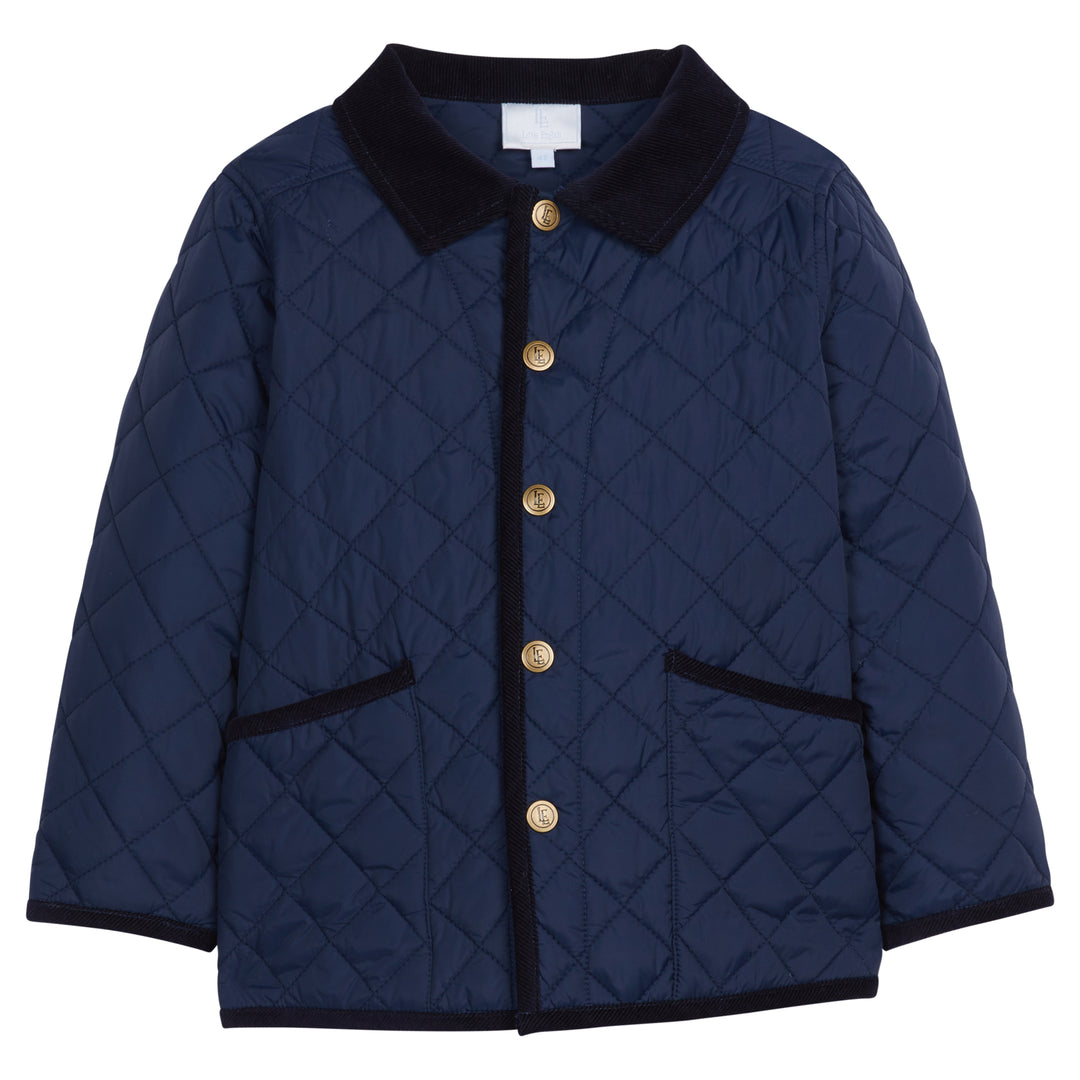 Classic Quilted Jacket- Navy