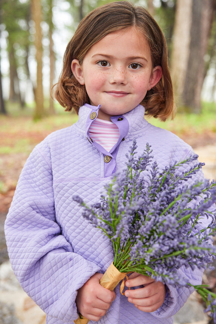 Classic Quilted Pullover- Lavender/Lilac