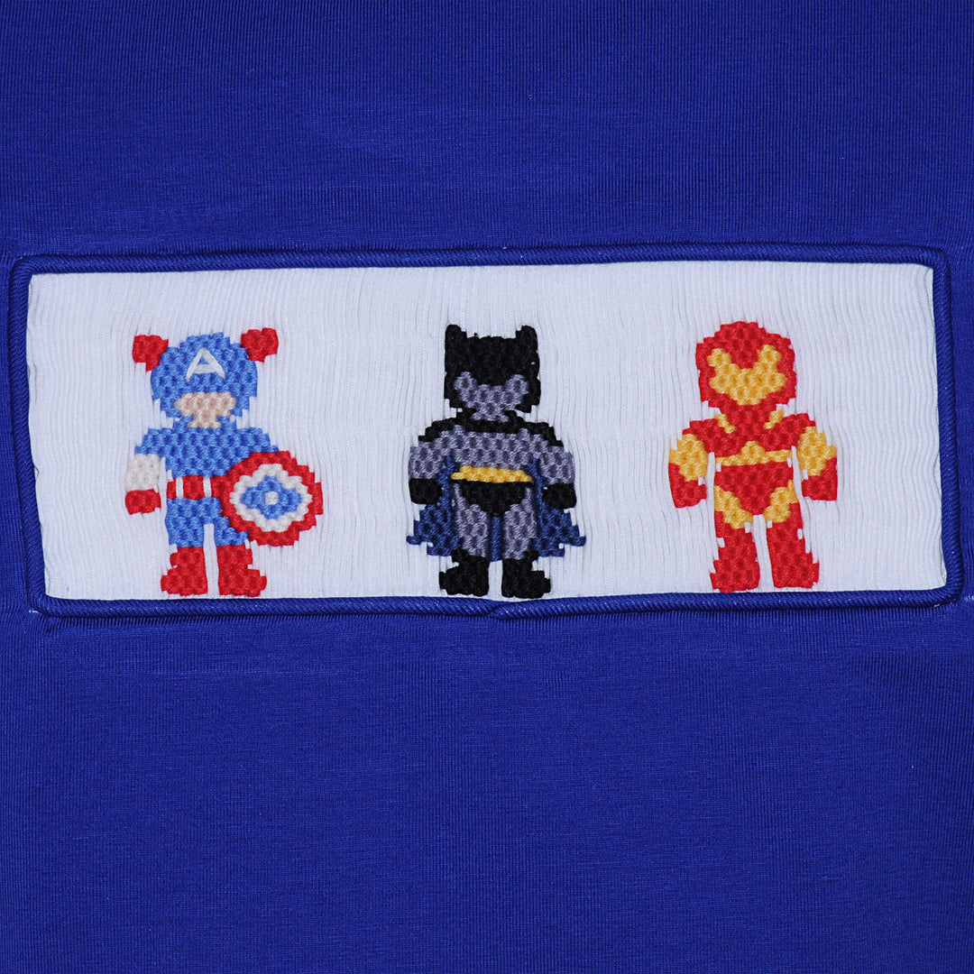 Houston Shirt- Smocked Super Heroes