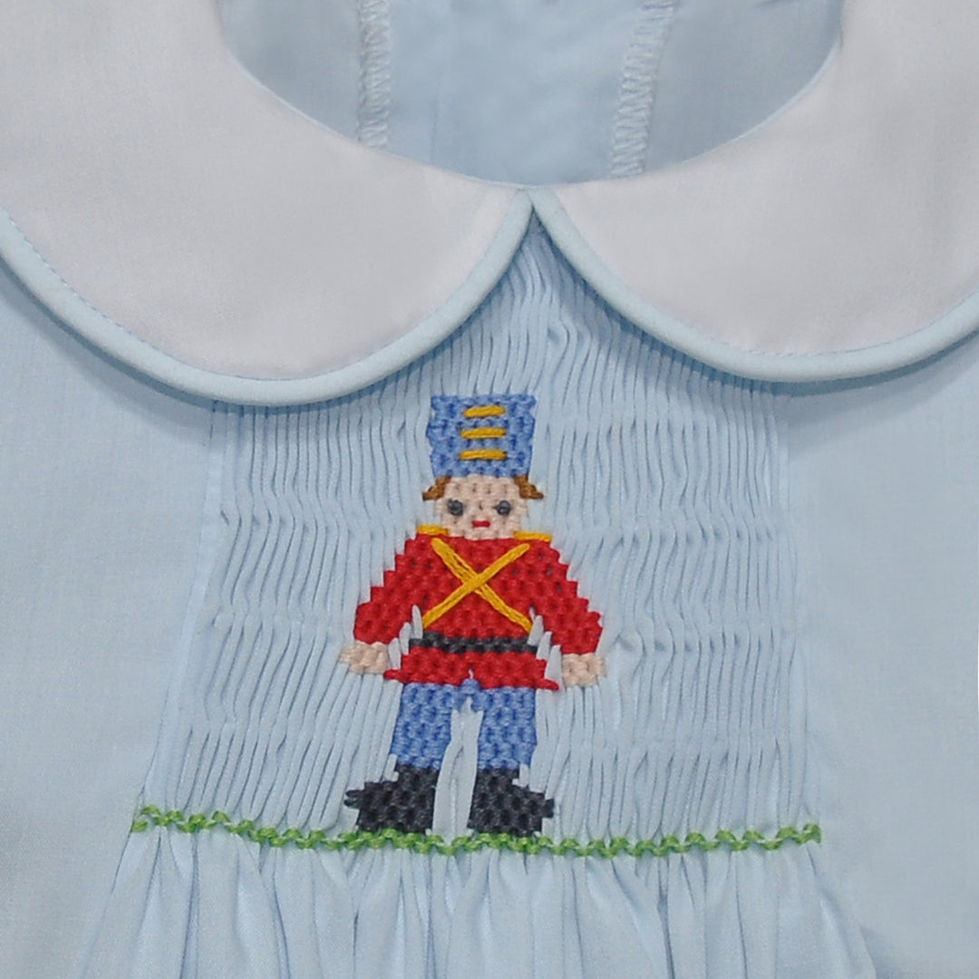 Blue Shay Apron Boy Bubble- Soldier