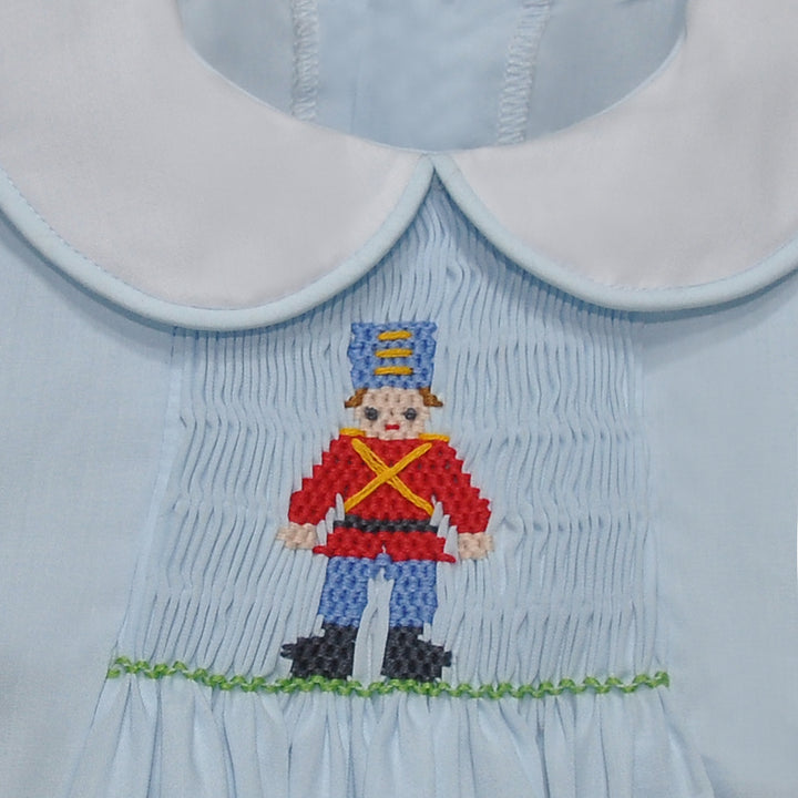 Blue Shay Apron Boy Bubble- Soldier