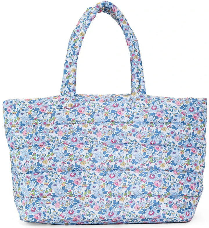 Luxe Puffer Tote Bag- Bridgehampton Floral