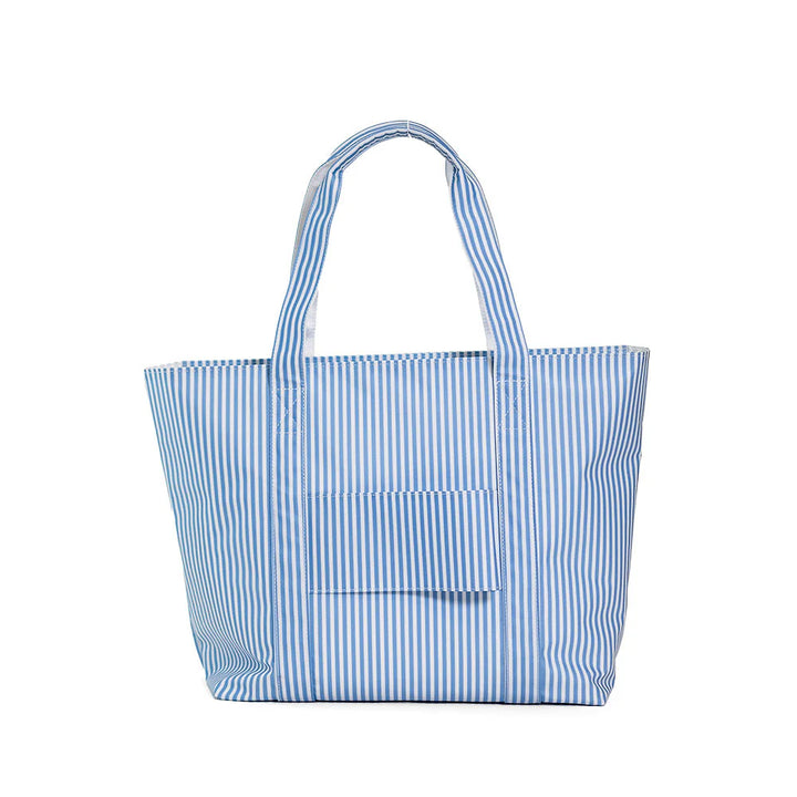 Jumbo Tote- Pimlico Stripe Chambray