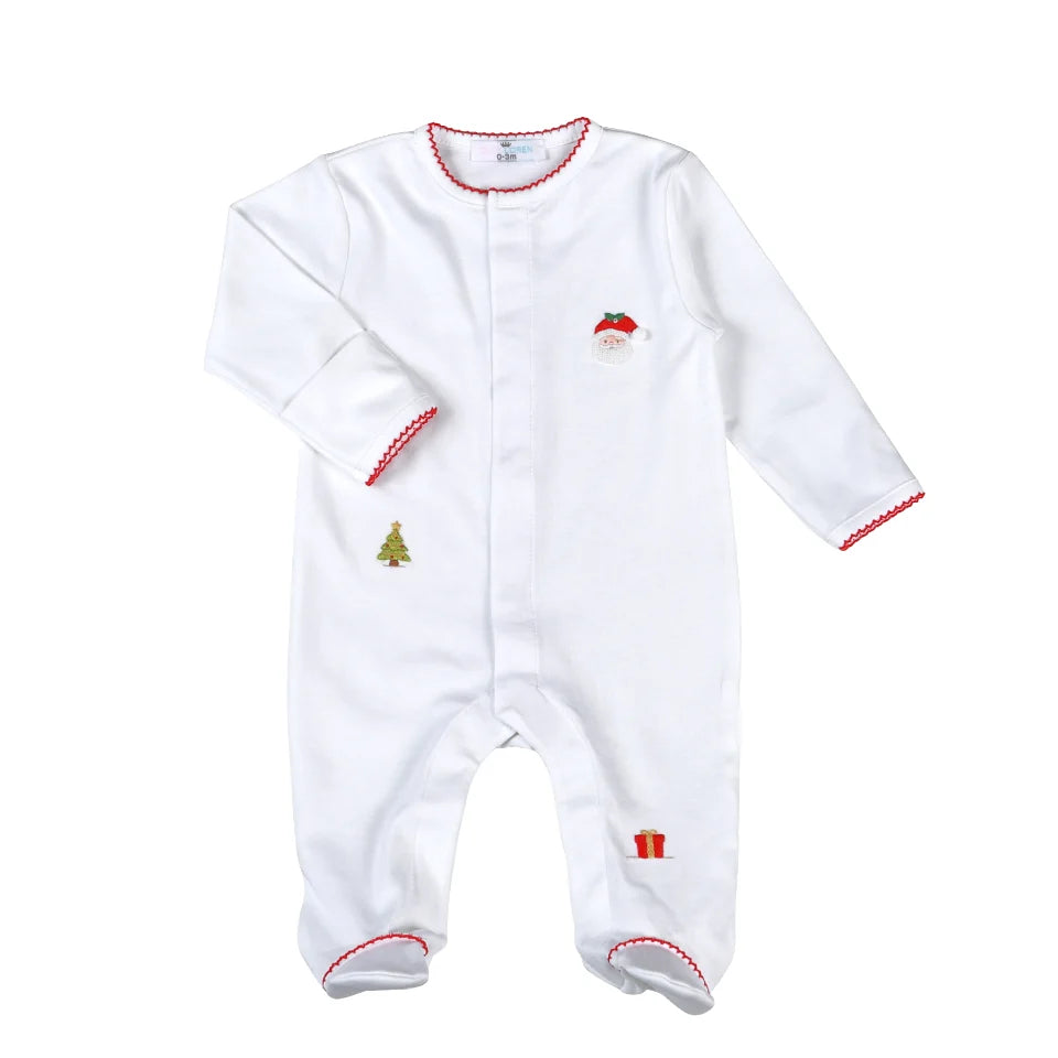 White Sweet Santa Footie