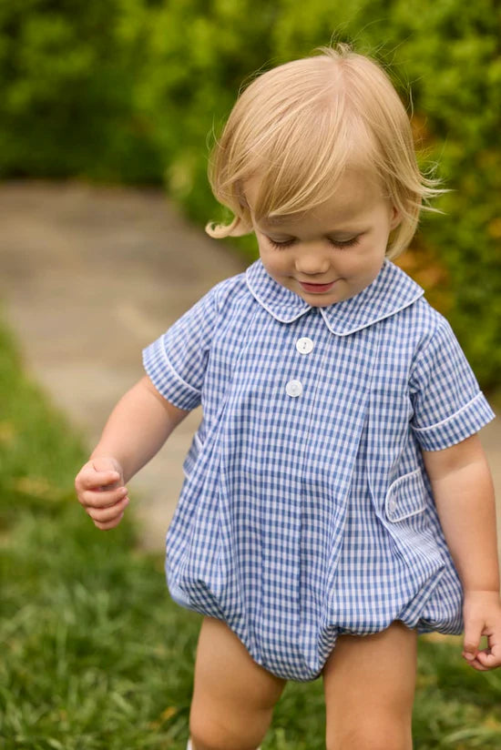 Davant Bubble- Gray Blue Gingham