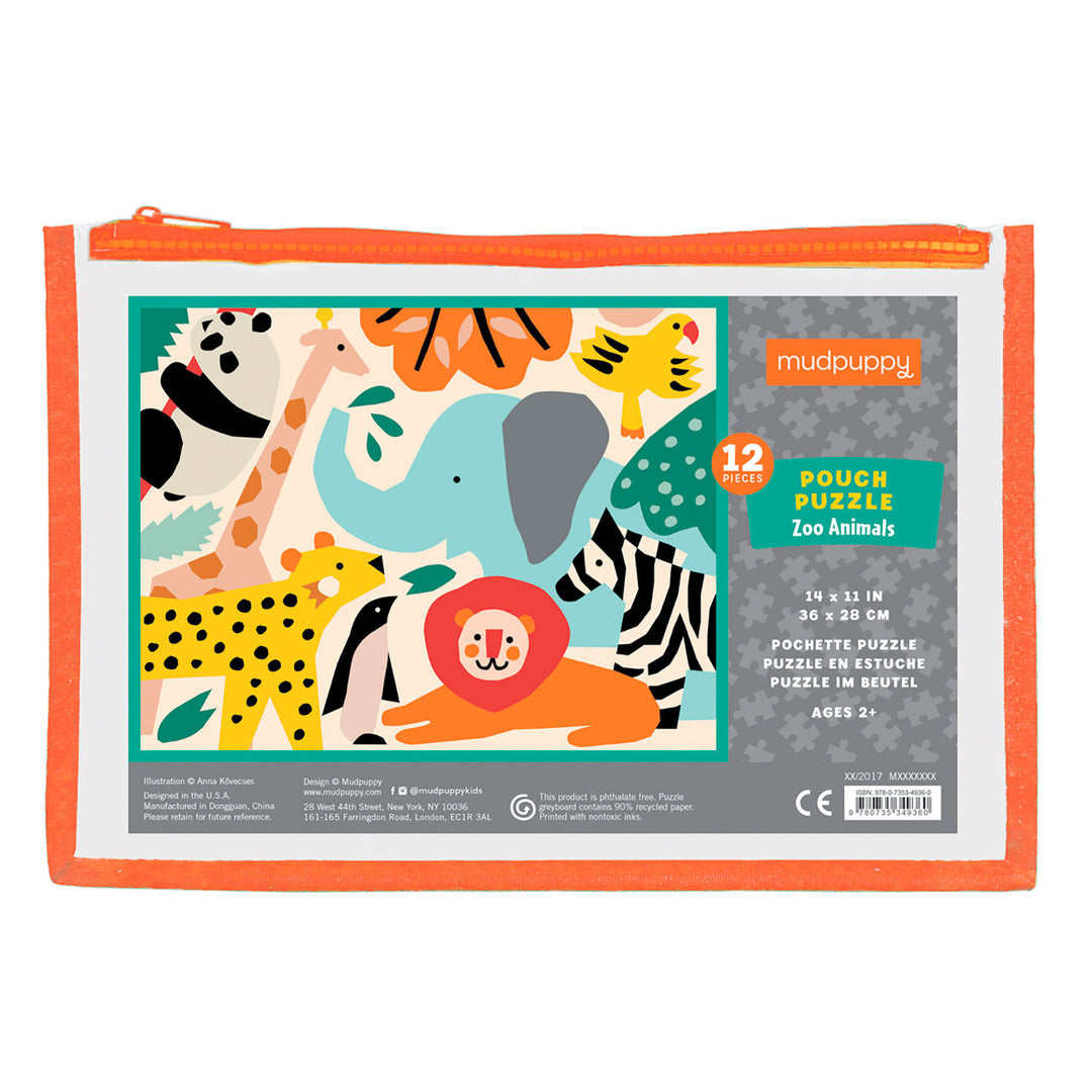Zoo Animal Puzzle Pouch Puzzle