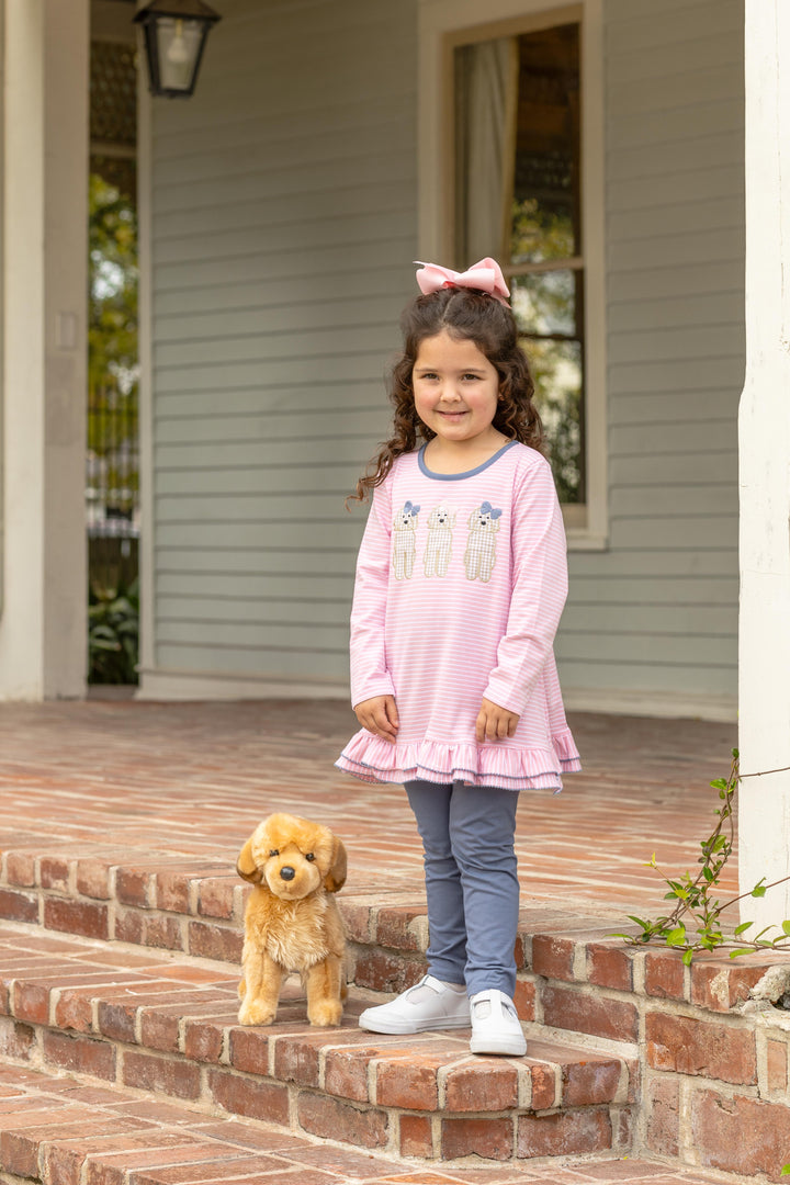 Girl Dog Ruffle Pant Set