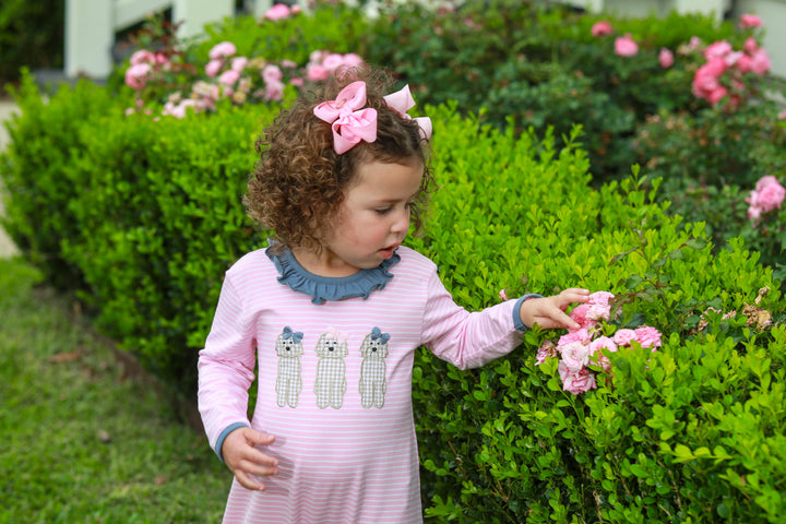 Girl Dog Ruffle Romper