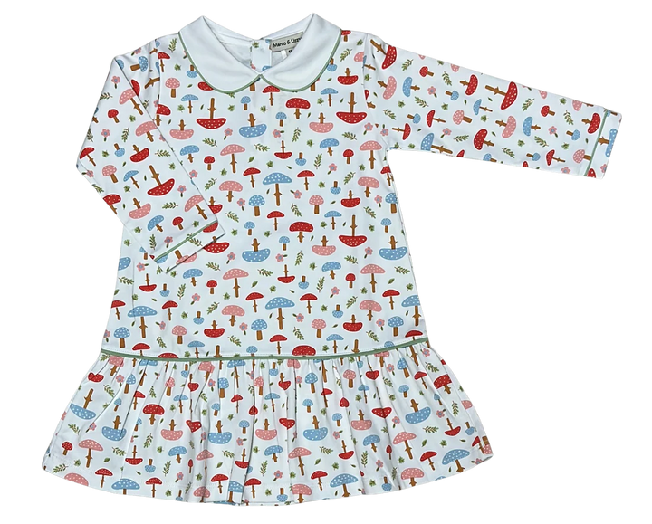 Fall Mushroom Drop Waist Dress