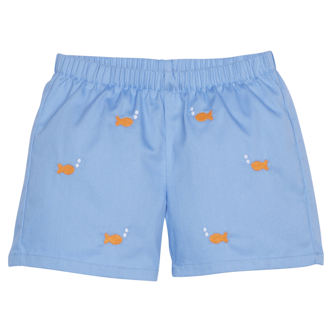 Embroidered Shorts- Goldfish