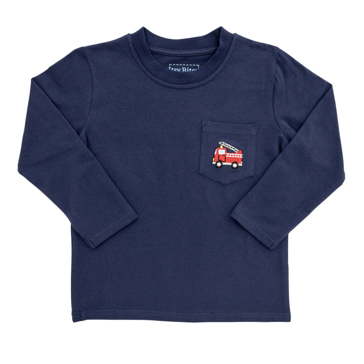 Pocket Tee- Firetruck