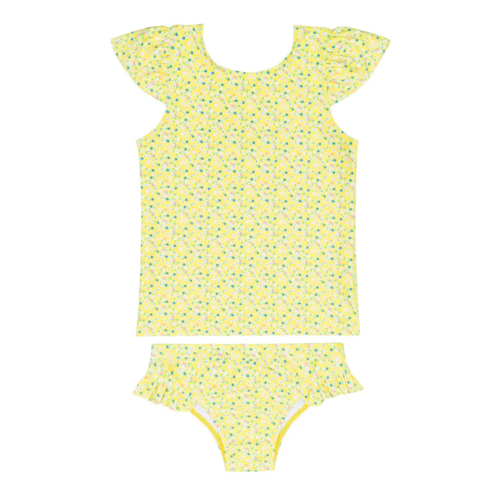 Petite Fleur Cap Sleeve Rashguard Set