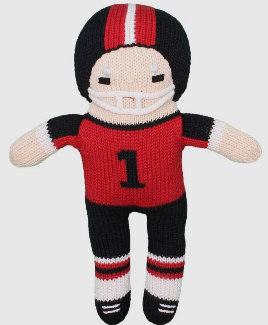 Football Player knit rattle