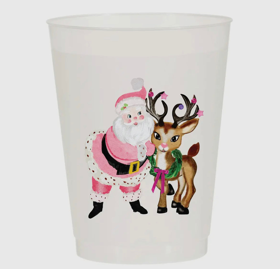 Santa Girl Christmas Frost Flex Cups