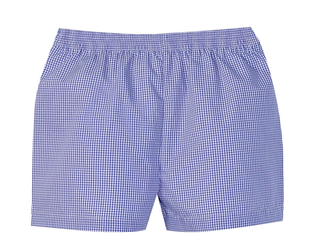Royal Blue Gingham Shorts