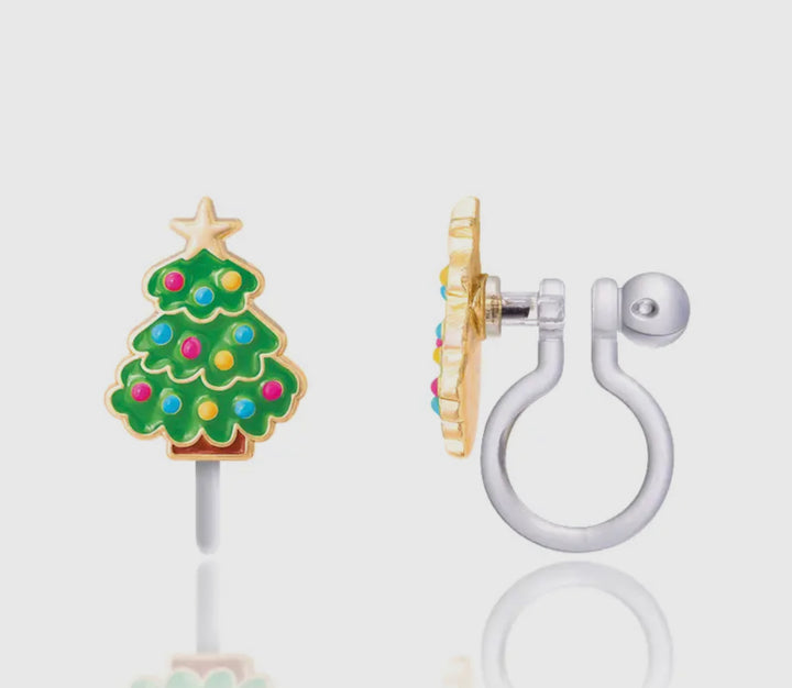 Clip On Christmas Earrings