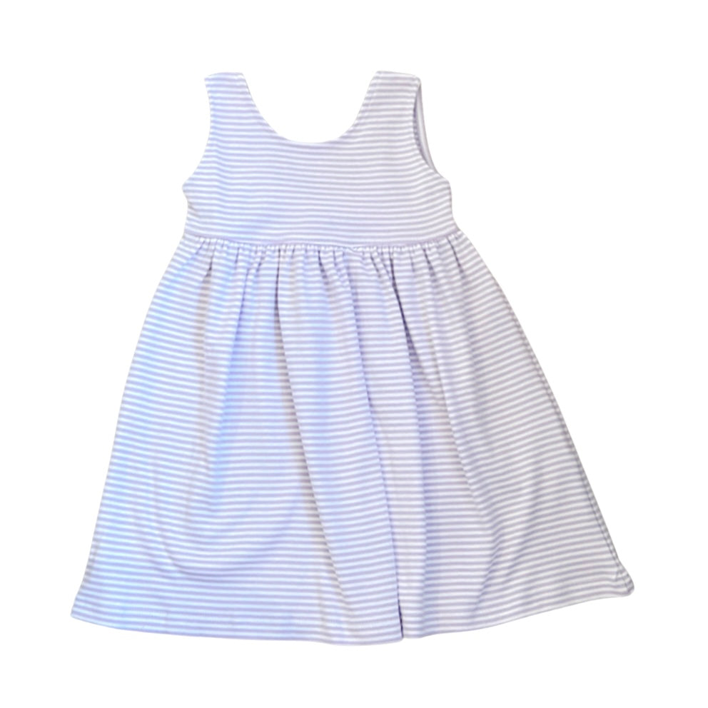 Lavender Stripe Pima Dress