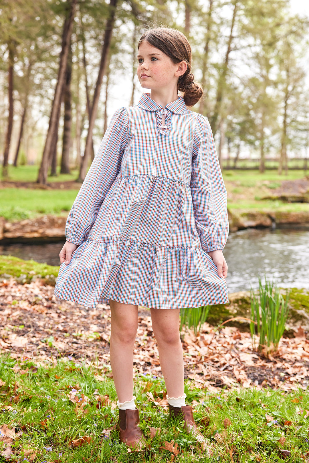 Haisley Dress- Teton Plaid