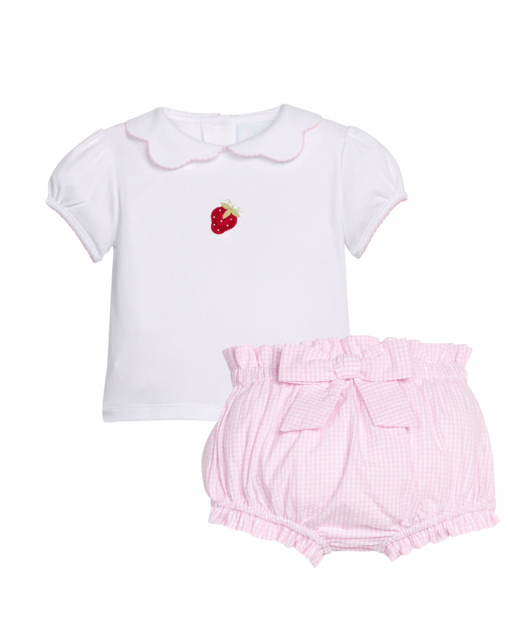 Crochet Strawberry Diaper Set