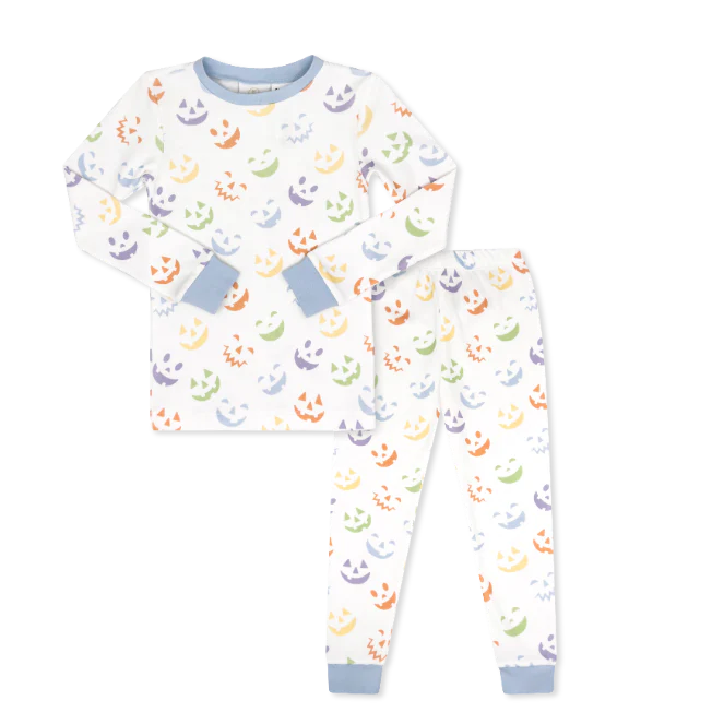 Sweet Pea PJ set- Peek-A-Boo Blue