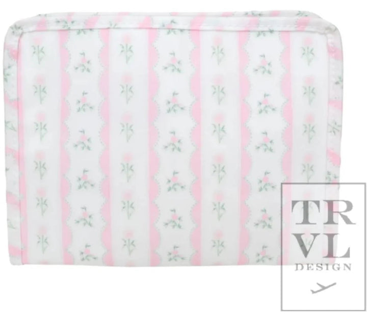 TRVL Roadie Case- Medium Pink Ribbon Floral